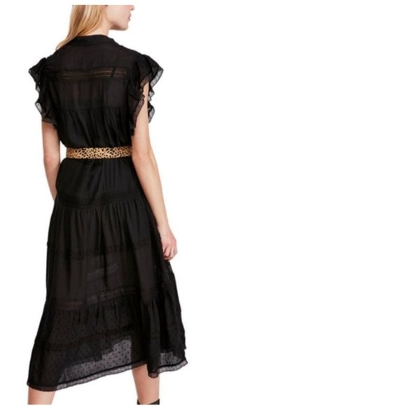 Free People Midnight Black Midi Dress. XS, L - Picture 3 of 11